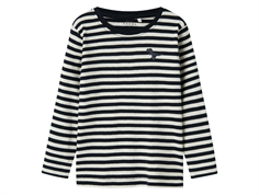 Name It dark sapphire dino striped blouse